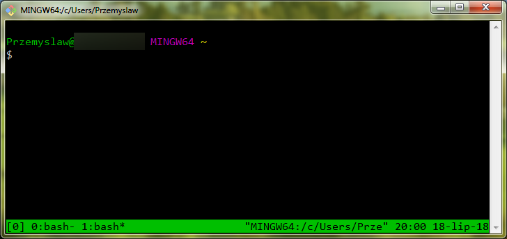 tmux windows